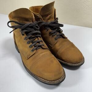 Thursday Boot Co Everyday Cap Toe Boots 8D USA Leather Dainite Studded Sole